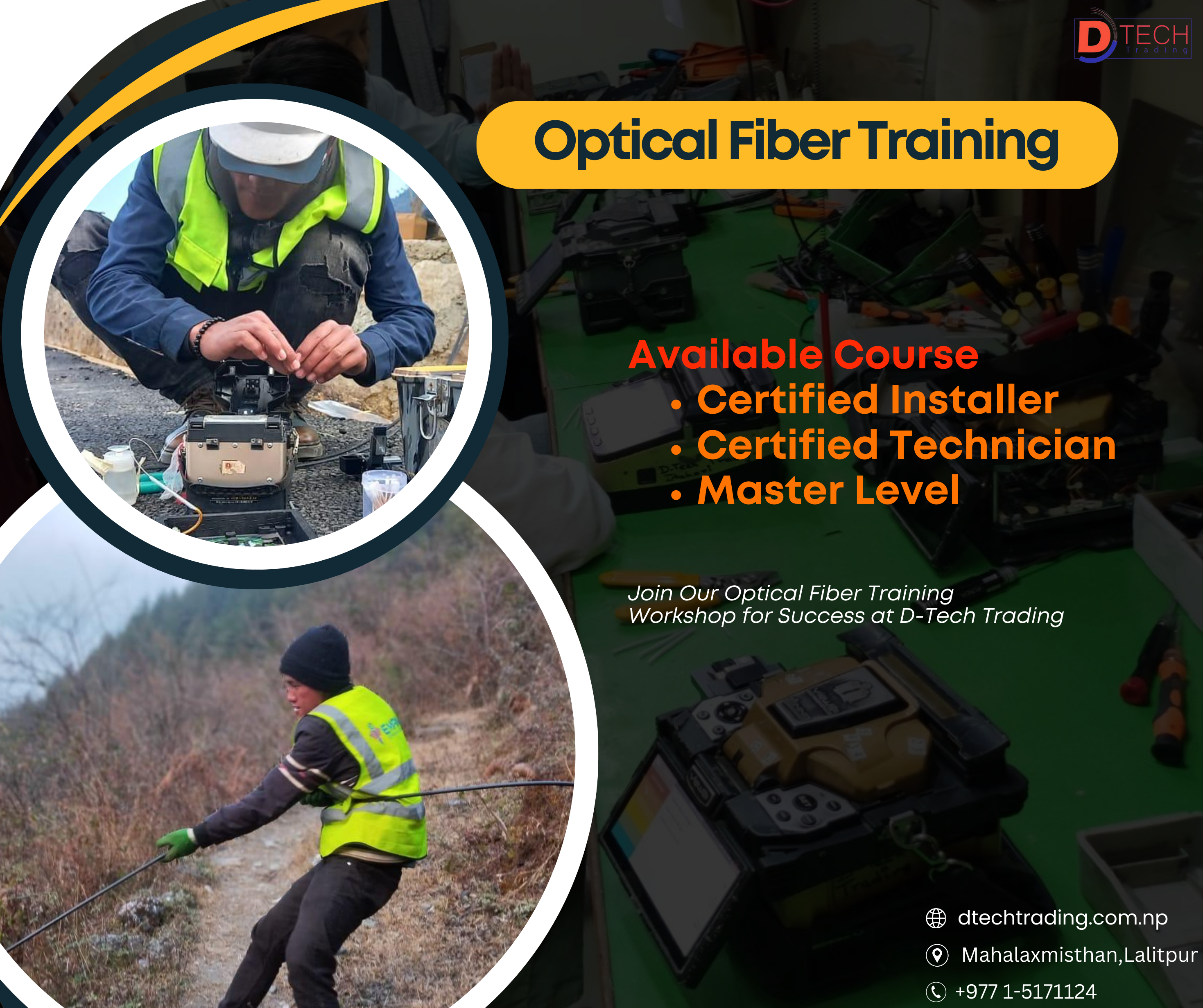 Master the Art of Optical Fiber: Comprehensive Training at D-Tech Trading